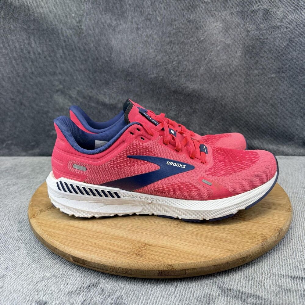 Brooks Launch GTS 9 Shoes Womens Size 9 Pink Running Sneakers No Insoles